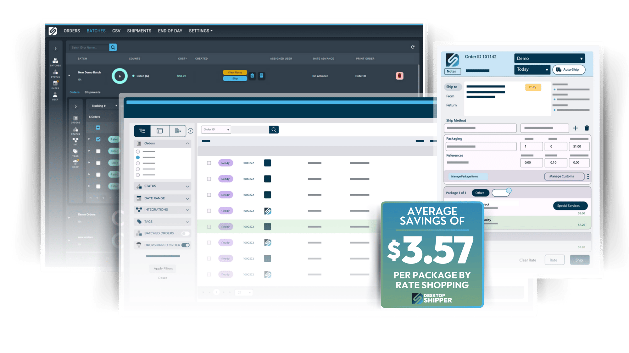 DesktopShipper Web App Interface
