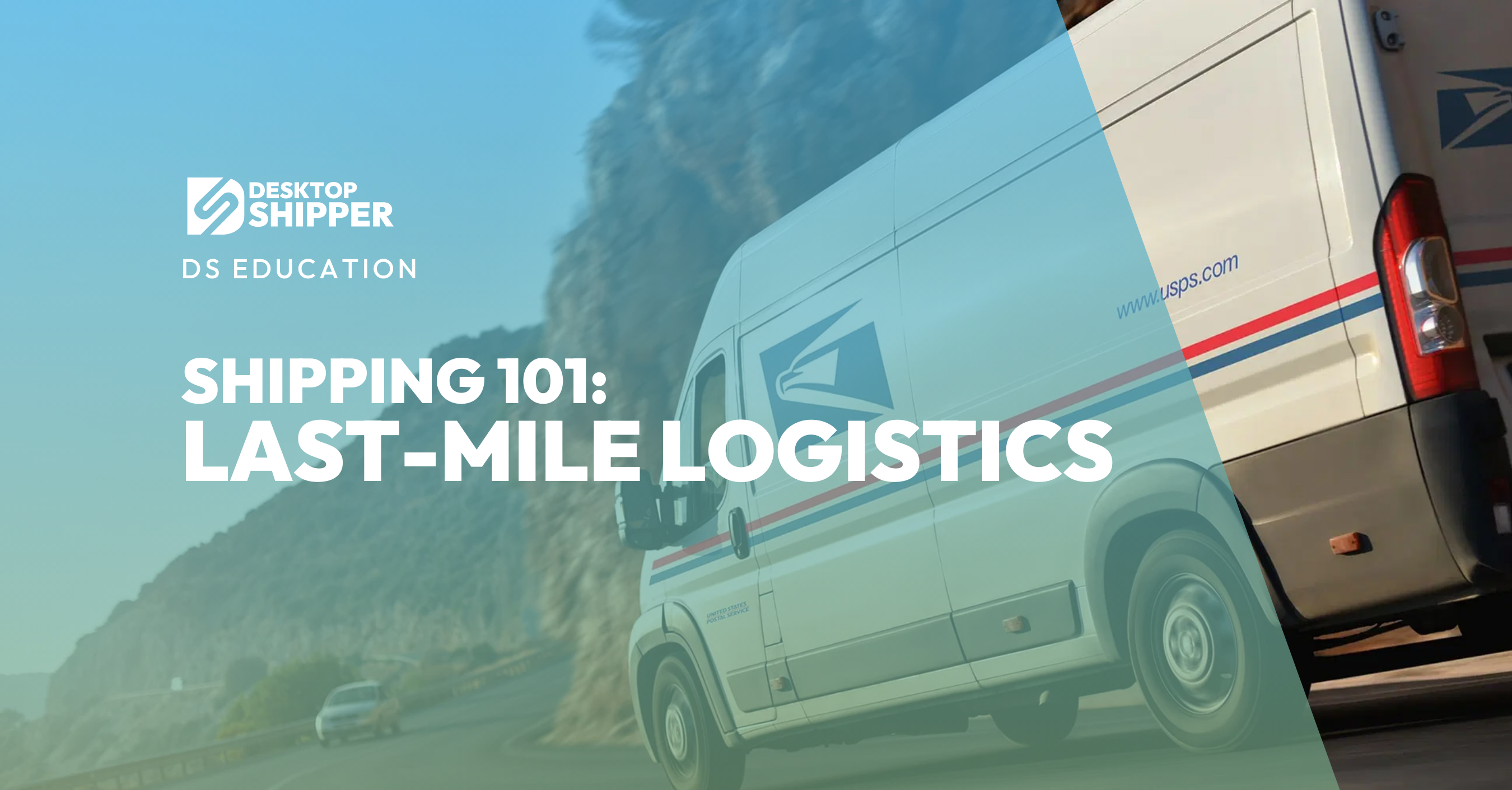 USPS sprinter van making a last mile delivery